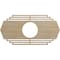 Ekena Millwork Chrysler Wood Fretwork Pierced Ceiling Medallion, Birch, 18"W x 9"H x 4 3/4"ID x 1/4"T CMWP18X09X0250CSBI - alternate 1